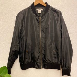 Black Bomber Jacket
